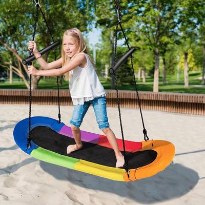 GOPLUS Hoeheverstellbare Schaukel bis 150 kg belastbar, Gartenschaukel für Erwachsene oder Kinder, Image