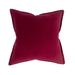 Jiti Indoor Classic Dyed Italian Velvet Decorative Accent Square Throw Pillows with Flange edge 20 x 20