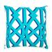 Jiti Outdoor Waterproof Traditional Geometric Textured Patterned Square Throw Pillows Cushions for Outdoor Pool Patio Chair