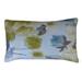 Jiti indoor Traditional Watercolor Floral Patterned Cotton Accent Rectangle Lumbar Pillows Cushion for Sofa Chair 12 x 20