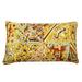 Jiti Indoor Bohemian Eclectic Abstract Patterned Linen Rectangle Lumbar Pillows Cushions for Sofa Chair 12 x 20