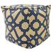 Jiti Outdoor Octagon Geometric Patterned Square Waterproof Lounging Pouf Ottoman for Pool Patio Garden 16 x 16 x 16