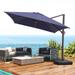 Pellebant Patio Cantilever Umbrella Outdoor Offset Umbrella with No Base