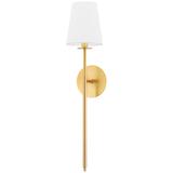 Hudson Valley Niagara 27.5" High 1-Light Aged Brass Wall Sconce