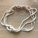 Anthropologie Accessories | Anthro Silk Rope Knot Headband | Color: Cream/White | Size: Os