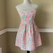 Lilly Pulitzer Dresses | Lilly Pulitzer 2013 Chandie Strapless Dress Size Small | Color: Blue/Pink | Size: S