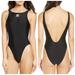 Adidas Swim | Adidas Plunging Back Trefoil One-Piece Swimsuit L | Color: Black | Size: L