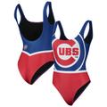 Women's FOCO Royal Chicago Cubs Team One-Piece Bathing Suit