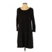 BB Dakota Casual Dress - Sweater Dress: Black Solid Dresses - Women's Size Small