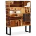Loon Peak® Sideboard Drawer Cupboard Sideboard Buffet Cabinet Solid Wood Sheesham in Brown | 51.2 H x 39.4 W x 11.8 D in | Wayfair