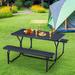 Latitude Run® Kieryn 5 FT Portable Picnic Table Benches Set For Outdoor, Heavy Duty Camping Picnic Tables, Weather Resistant, Suitable Patio | Wayfair