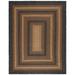 Green 108 x 72 x 0.2 in Indoor Area Rug - Latitude Run® Striped Handmade Flatweave Jute Area Rug in Natural/Sage Jute & Sisal | Wayfair