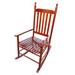 Rosalind Wheeler Fayyaz Rocking Chair Wood/Solid Wood in Brown | 44.69 H x 23.23 W x 33.07 D in | Wayfair 1840A0DD7A624190A3FC3E2E832BCC2D