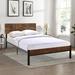 17 Stories Twin Size Metal Bed Sturdy System Metal Bed Frame Modern Style & Comfort To Any Bedroom Black Wood in Brown | Wayfair