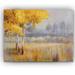 Wexford Home 'Landscape' by Danhui Nai Painting Print on Wrapped Canvas Canvas, Solid Wood in Brown/Gray/Yellow | 8 H x 12 W x 1.5 D in | Wayfair