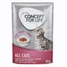 10€ DI SCONTO! 48 x 85 g Concept for Life Alimento umido per gatti - All Cats in salsa