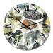 Designart 'Colourful Beautiful River Stones' Nautical & Coastal wall clock