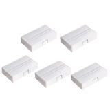 5pcs MC-51 Surface Mount Wired NC Door Sensor Alarm Magnetic Reed Switch White