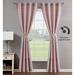 Creative Home Ideas Melinda Lurex Jacquard Back Tab Window Curtain Panel Pair with Tiebacks