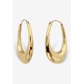 Women's Yellow Gold-Plated Sterling Silver Hoop Earrings (43Mm) by PalmBeach Jewelry in Gold