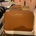 Michael Kors Bags | Michael Kors Jet Set Item Large East West Zip Crossbody Leather Luggage | Color: Brown/Gold | Size: Large