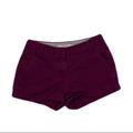 J. Crew Shorts | J. Crew Burgundy 100% Cotton Broken-In Chino Low-Rise Shorts | Color: Red | Size: 2