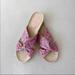 J. Crew Shoes | J Crew Twisted Knot Espadrille Sandals In Floral Pink Sz 8.5 | Color: Cream/Pink | Size: 8.5