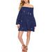 Free People Dresses | Free People Counting Daisies Mini Dress Blue M | Color: Blue | Size: M