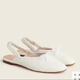 J. Crew Shoes | Jcrew Zoe Slingback Ballet Flats Sz 6.5 Nib | Color: Cream | Size: 6.5