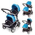 Kids Kargo Hybrid Double Tandem Pushchair (Aqua)