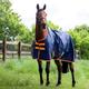 GS Equestrian Standard Neck 200g Turnout Rug. Waterproof and Durable Horse Turnout Rug. (6'9, Navy/Orange)