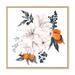 East Urban Home Bouquet w/ Citrus Lemon & Tangerine II - Traditional Canvas Wall Art Print Canvas in Green/Orange/Red | 16 H x 16 W x 1 D in | Wayfair