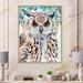 East Urban Home An Owl w/ Spotted White & Black Feathers I - Painting on Canvas Metal in Black/Brown/Green | 32 H x 24 W x 1 D in | Wayfair