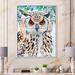 East Urban Home An Owl w/ Spotted White & Black Feathers I - Painting on Canvas Metal in Black/Brown/Green | 40 H x 30 W x 1.5 D in | Wayfair