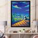 East Urban Home Moon Night Cat & Moon City Scene - Print on Canvas Metal in Blue | 32 H x 16 W x 1 D in | Wayfair 61F8CFC3A80A45D2BB18DFA144A2A224