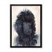 East Urban Home Portrait of the Black Poodle Puppy w/ Curly Coat - Print on Canvas in Black/Pink | 20 H x 12 W x 1 D in | Wayfair