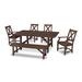 POLYWOOD® Braxton Rectangular 6 - Person 75" Long Outdoor Dining Set Plastic | 75 W x 39 D in | Wayfair PWS508-1-MA