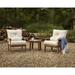 POLYWOOD® Lakeside 3-Piece Deep Seating Outdoor Chair Set Plastic in Gray | Wayfair PWS518-2-GY152939