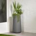 South Shore Dalya Resin Pot Planter Resin/Plastic in Gray | 32 H x 15.75 W x 15.75 D in | Wayfair 14431