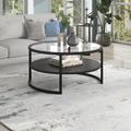 Birch Lane™ Antes Frame Coffee Table w/ Storage Metal | 17 H x 34.25 W x 34.25 D in | Wayfair 54B7A41422A5450CBBE16B3BC844A06A