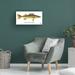 Loon Peak® Walleyed Pike by Mark Frost - Wrapped Canvas Graphic Art Canvas in Blue/White/Yellow | 10 H x 19 W x 2 D in | Wayfair