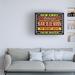 Trinx Our Grill Ribs by Mark Frost - Wrapped Canvas Textual Art Canvas, Wood in Black/Red/Yellow | 18 H x 24 W x 2 D in | Wayfair