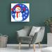 The Holiday Aisle® Red Cap Snowman by Mark Frost - Wrapped Canvas Graphic Art Canvas, Wood in Blue/Red/White | 18 H x 18 W x 2 D in | Wayfair