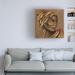 Bungalow Rose Silvia Vassileva 'African Beauty I' Canvas Art Canvas, Wood in Black/Brown/Orange | 14 H x 14 W x 2 D in | Wayfair