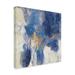 17 Stories Silvia Vassileva "Sparkle Abstract II Blue" Canvas Art Canvas, Cotton in Blue/Gray | 14 H x 14 W x 2 D in | Wayfair