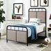 17 Stories Twin Platform Bed Metal | 53.75 H x 41.3 W x 77.5 D in | Wayfair 969247DBD0C04F96BCDC9672BC506BB6