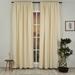 Lilijan Home & Curtain Room Darkening Sateen Texture Solid Colors Curtains Panels Polyester in White | 72 H x 52 W in | Wayfair