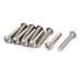 M5x30mm 304 Stainless Steel Button Head Torx Security Tamper Proof Screws 10pcs - Silver Tone