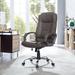 High Back Desk Chair Executive Office Chair with Armrests Lumbar Support, Adjustable Height/Tilt, Swivel Leather Computer Chair