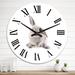 Designart 'Portrait Of A Rabbit On White I' Traditional wall clock